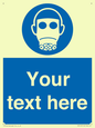 MP5167: Custom Respirator Required Sign