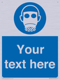 MP5167: Custom Respirator Required Sign