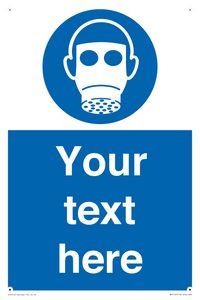 MP5167: Custom Respirator Required Sign