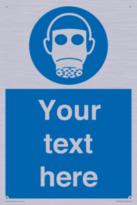 MP5167: Custom Respirator Required Sign