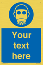 MP5167: Custom Respirator Required Sign