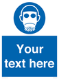 MP5167: Custom Respirator Required Sign