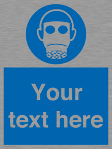 MP5167: Custom Respirator Required Sign