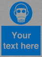 MP5167: Custom Respirator Required Sign