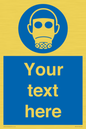 MP5167: Custom Respirator Required Sign