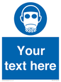 MP5167: Custom Respirator Required Sign