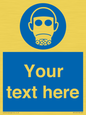 MP5167: Custom Respirator Required Sign
