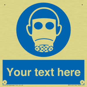 MP5167: Custom Respirator Required Sign