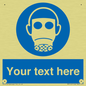 MP5167: Custom Respirator Required Sign