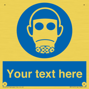 MP5167: Custom Respirator Required Sign