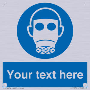 MP5167: Custom Respirator Required Sign
