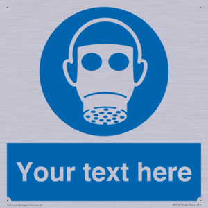 MP5167: Custom Respirator Required Sign