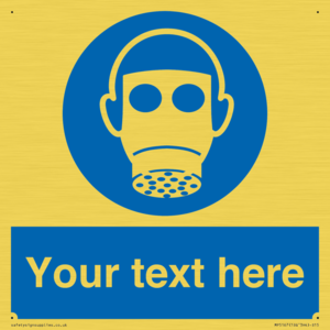 MP5167: Custom Respirator Required Sign