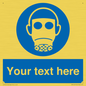 MP5167: Custom Respirator Required Sign