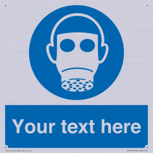 MP5167: Custom Respirator Required Sign