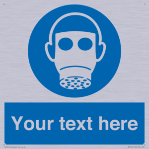 MP5167: Custom Respirator Required Sign