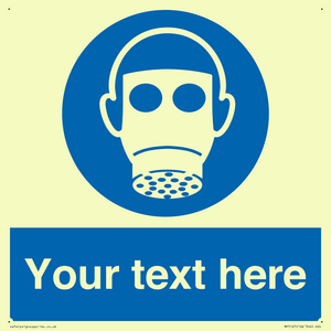 MP5167: Custom Respirator Required Sign