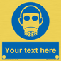 MP5167: Custom Respirator Required Sign