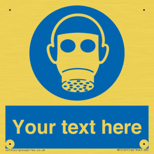 MP5167: Custom Respirator Required Sign