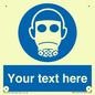 MP5167: Custom Respirator Required Sign
