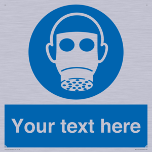 MP5167: Custom Respirator Required Sign