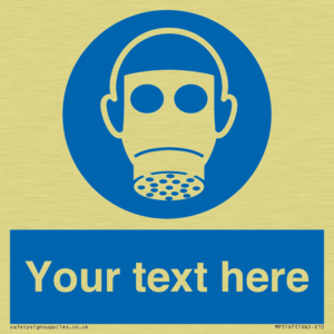 MP5167: Custom Respirator Required Sign