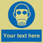 MP5167: Custom Respirator Required Sign