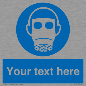 MP5167: Custom Respirator Required Sign