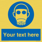 MP5167: Custom Respirator Required Sign