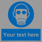 MP5167: Custom Respirator Required Sign