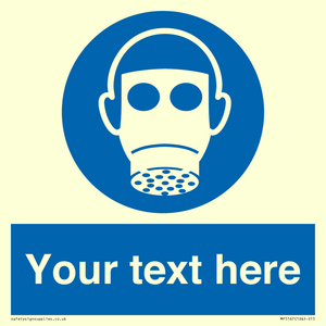 MP5167: Custom Respirator Required Sign