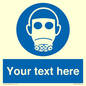 MP5167: Custom Respirator Required Sign