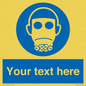 MP5167: Custom Respirator Required Sign