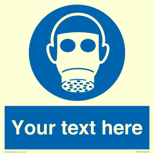 MP5167: Custom Respirator Required Sign