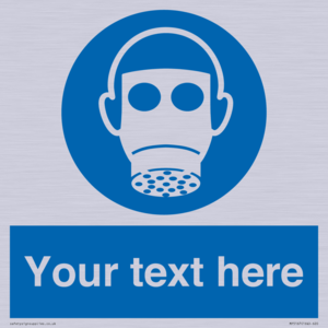 MP5167: Custom Respirator Required Sign