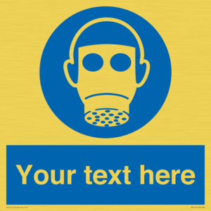 MP5167: Custom Respirator Required Sign