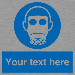 MP5167: Custom Respirator Required Sign