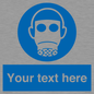 MP5167: Custom Respirator Required Sign