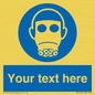 MP5167: Custom Respirator Required Sign