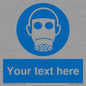 MP5167: Custom Respirator Required Sign