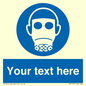 MP5167: Custom Respirator Required Sign