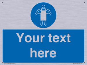 MP5169: Custom Protective Apron Required Sign
