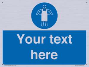 MP5169: Custom Protective Apron Required Sign