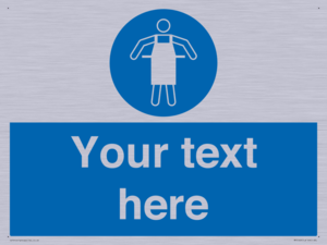MP5169: Custom Protective Apron Required Sign