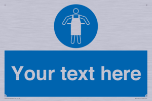 MP5169: Custom Protective Apron Required Sign