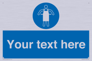 MP5169: Custom Protective Apron Required Sign