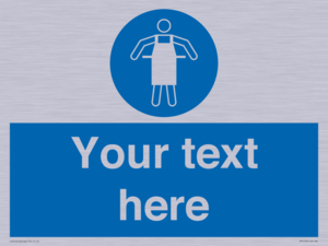 MP5169: Custom Protective Apron Required Sign