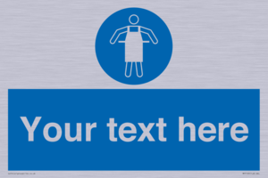 MP5169: Custom Protective Apron Required Sign