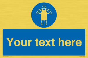 MP5169: Custom Protective Apron Required Sign