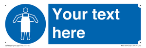 MP5169: Custom Protective Apron Required Sign